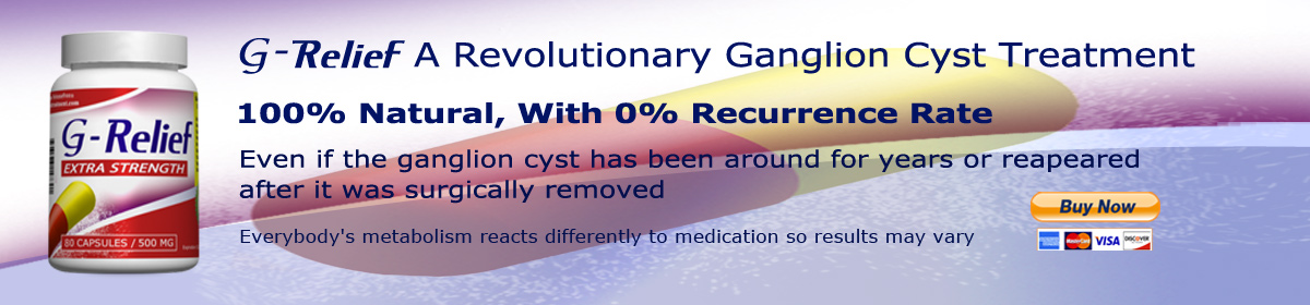 Cyst On Elbow Alternative To SURGERY G-Relief Caps. 100% Natural 0% Recurrence Rate INFO g-relief.com