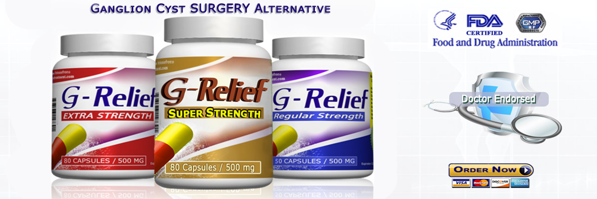 Dissolve Ganglion Cysts G-Relief Caps SURGERY Alternative Info: G-Relief.com