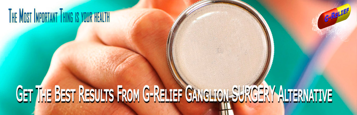 Direction G-Relief Caps Ganglion SURGERY Alternative INFO: g-relief.com